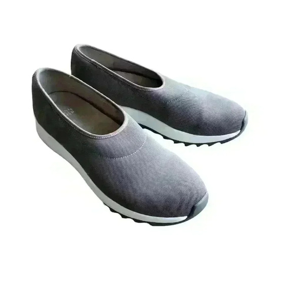 Eileen Fisher Grey Slip-On Sneaker - Picture 1 of 7